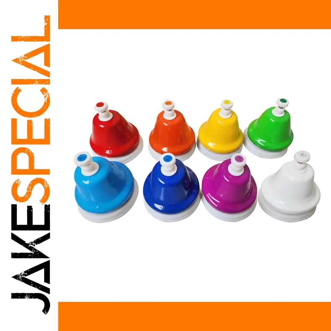 Colorful Handbell Set for Kids Musical Education 1 Colorful Handbell Set for Kids Musical Education