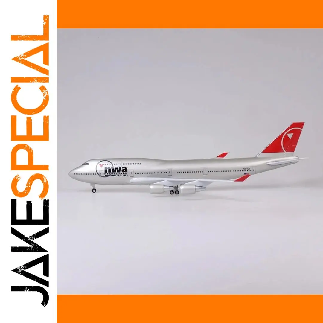 NorthWest Airlines Boeing 747 Model 47cm with LED Lighting 1 NorthWest Airlines Boeing 747 Model 47cm with LED Lighting