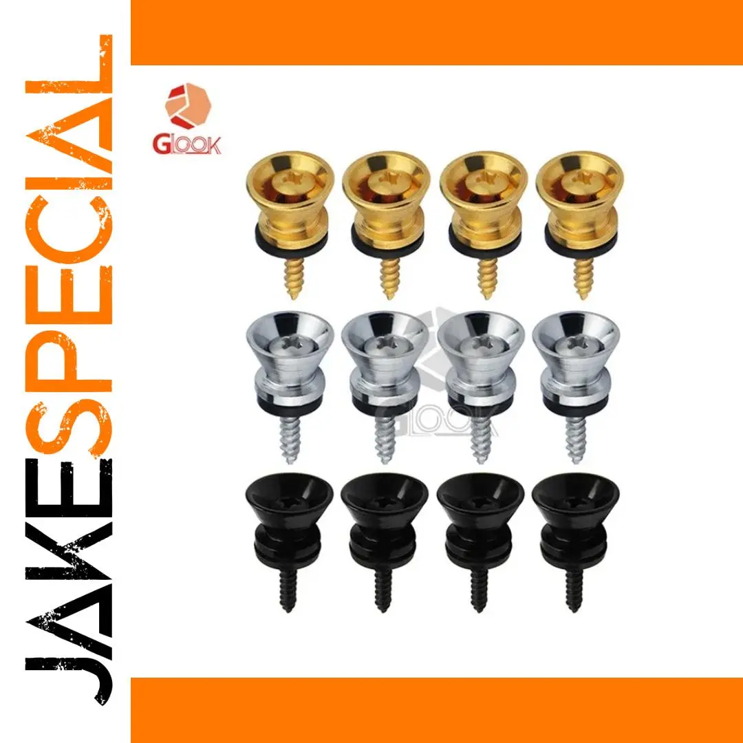 Elegant Guitar Strap Buckle Tail Nails Set 1 Elegant Guitar Strap Buckle Tail Nails Set