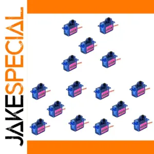 Set of 15 Blue SG92R Mini Servo Motors