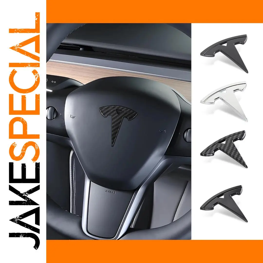 Tesla Model 3/Model S/Model X/Model Y 3D Steering Badge 1 Tesla Model 3/Model S/Model X/Model Y 3D Steering Badge