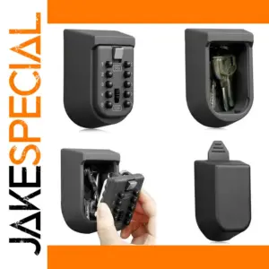 Durable Black Aluminum Key Safe with 10-Digit Lock