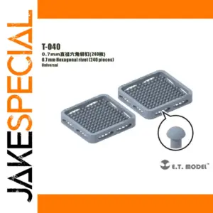 Hexagonal Resin Rivet Set for Models 0.7mm-2.5mm