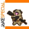 Creative Cartoon Pug PVC Patch 6.8cm x 8.5cm