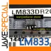 LM833DR2G Dual Op-Amp Chips Set of 5