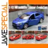 Vibrant Blue Mitsubishi Lancer EVO X Diecast Model
