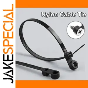 Durable Nylon Cable Tie with Screw Mount