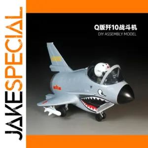 Glue-free Q-Style J-10 Fighter Model for Collectors