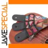 Vibrant Ethnic Bohemian Ukulele Leather Head Strap