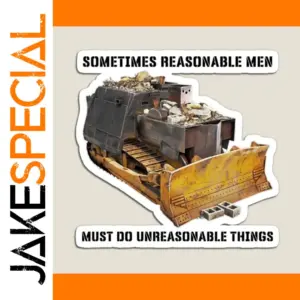 Whimsical Killdozer Magnet in 3 Sizes