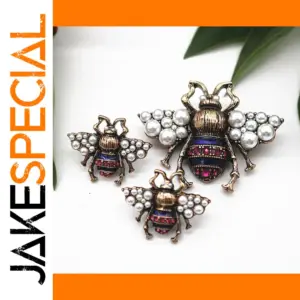 Vintage Bee Pearl Brooch for Fashion