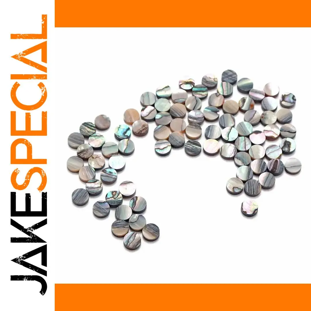 Abalone Shell Dot Inlays for Guitar (50 pcs, 6mm) 1 Abalone Shell Dot Inlays for Guitar (50 pcs, 6mm)