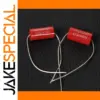 Red Metallized Polyester Film Capacitor Set for Audio