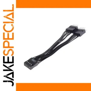 USB 9-Pin Y-Splitter Extension Cable 12cm