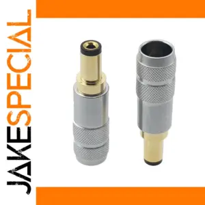 Gold-Plated DC Power Plugs Set for 10A Applications