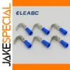 20-Pack Brass Female Spade Connectors with Blue Insulation