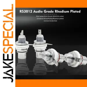 Rhodium Plated RCA Female Socket Set of 4 or 8