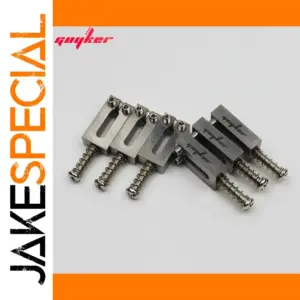 Titanium Guitar Bridge Saddles Set for Strat and Fixed Bridges