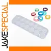 Silicone Jewelry Ring and Pendant Mold - 6 or 14 Cavities