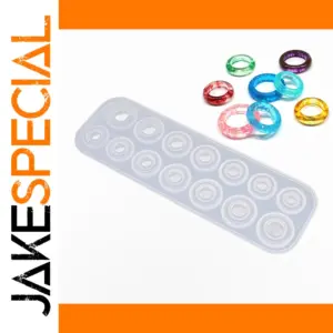 Silicone Jewelry Ring and Pendant Mold - 6 or 14 Cavities