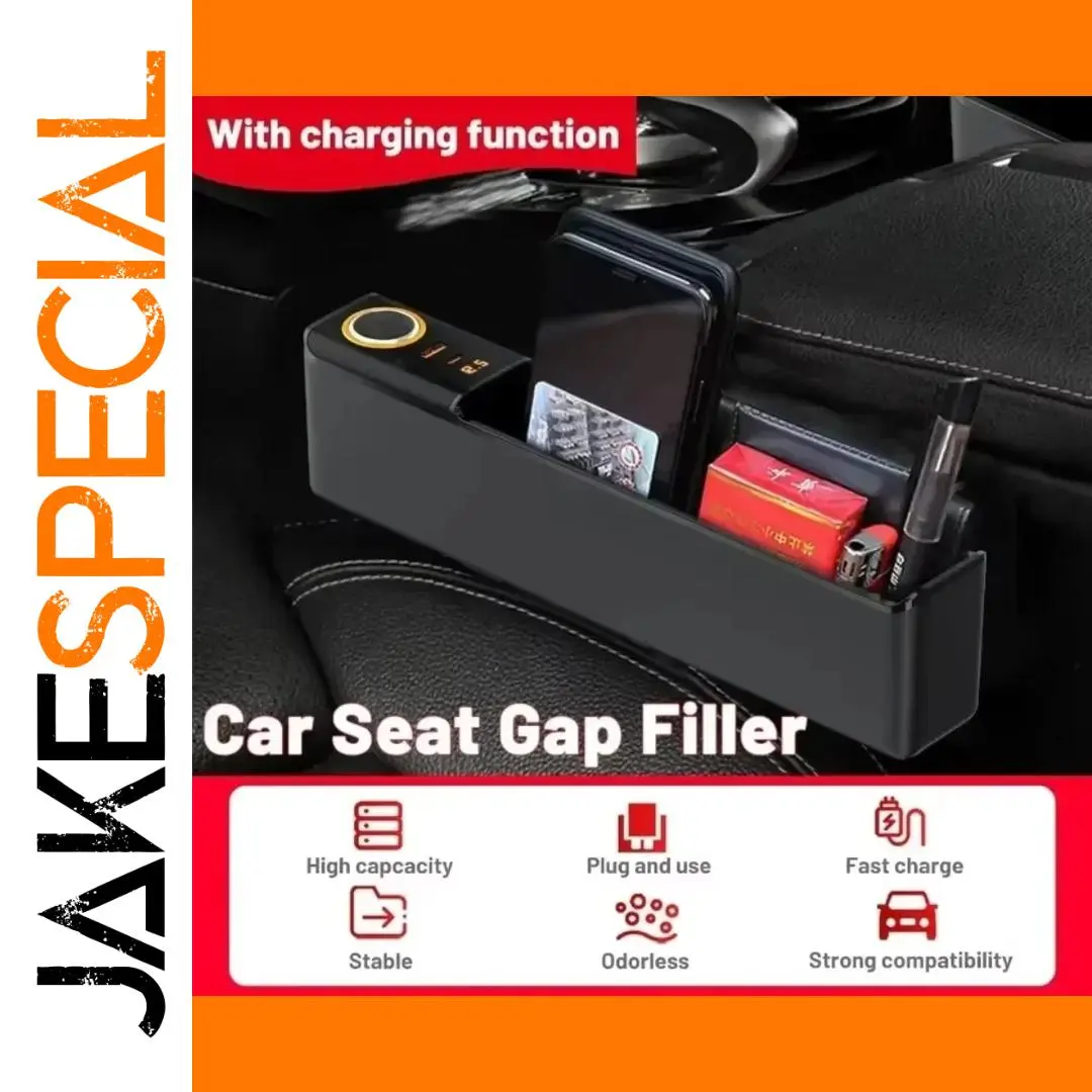Car Seat Gap Organizer with USB-C & LED 1 Car Seat Gap Organizer with USB-C & LED