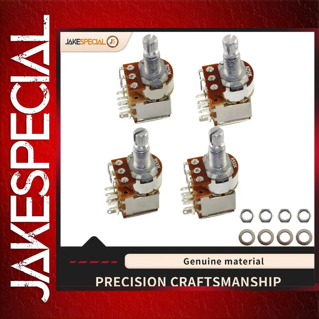 Premium Metal Guitar Potentiometer Pair 250k/500k 1 Premium Metal Guitar Potentiometer Pair 250k/500k