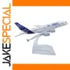 Diecast Airbus A380 Model 15-16cm Display Stand