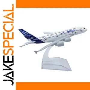 Diecast Airbus A380 Model 15-16cm Display Stand