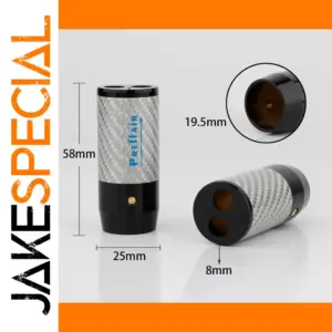 Carbon Fiber Y Splitter for Speaker Cables