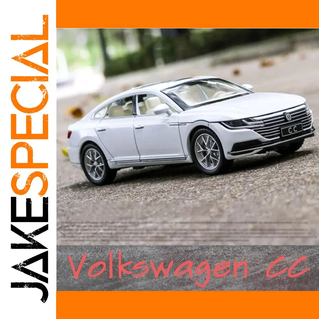 White Volkswagen CC 1:32 Diecast Model 1 White Volkswagen CC 1:32 Diecast Model