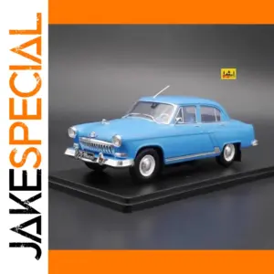 Vintage Light Blue Diecast Car Model 1/24 Scale