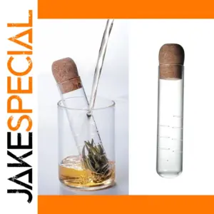 Elegant Glass Tea Infuser with Cork Stopper
