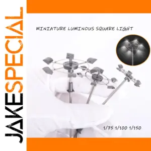 Miniature Luminous Tower Street Lamps Set