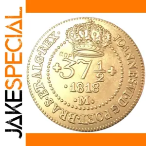 1818 Brazil 37 1/2 Reis Replica Coin