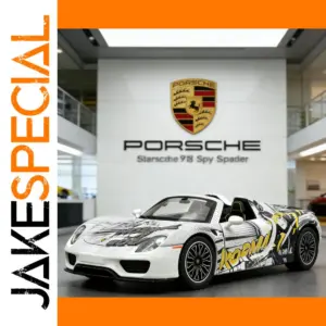 White Porsche 918 Spyder Diecast Model 1:24 Scale