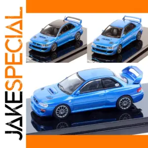 Vibrant Blue Subaru Impreza 22B Diecast Model