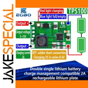 TP5100 Battery Management Module for Lithium Batteries