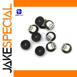 Set of 10 Black 10KΩ Wheel Potentiometers