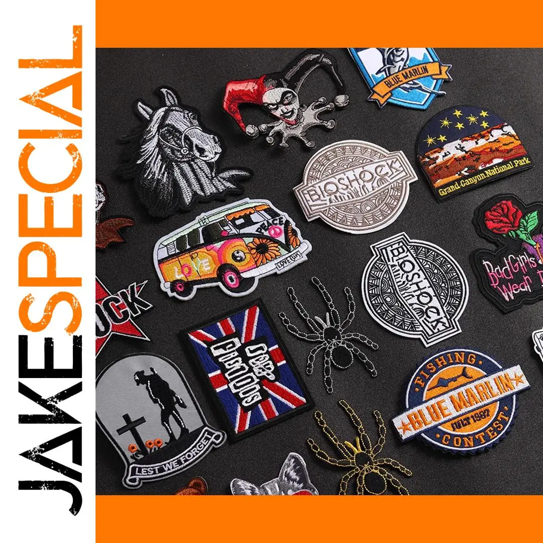 Vibrant Iron-On Patch Set for Personalization 1 Vibrant Iron-On Patch Set for Personalization