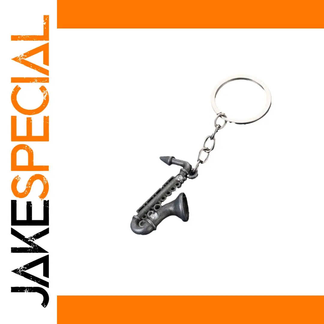 Stylish Music Lover Saxophone Keychain 1 Stylish Music Lover Saxophone Keychain