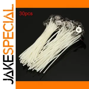 Set of 30 Cotton Candle Wicks 10cm
