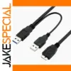 USB 3.0 Hard Drive Power & Data Cable 50cm