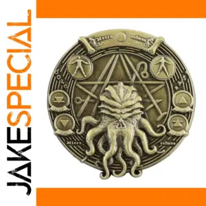 Vintage Cthulhu Badge for Gothic Style