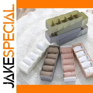 Stylish 5-Compartment Storage Box for Wardrobes