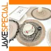 Elegant Woven Round Dining Table Mat 37cm