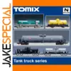 N Scale Tank Trucks Set in Vibrant Colors