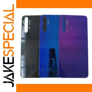 Huawei Nova 5T 3D Glass Back Cover in Black, Blue, Purple