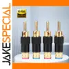 Gold-Plated Speaker Banana Plug BA1410 Set of 4/8