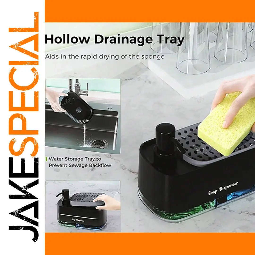 Dual Stainless Steel Soap Dispenser for Kitchen 1 Dual Stainless Steel Soap Dispenser for Kitchen