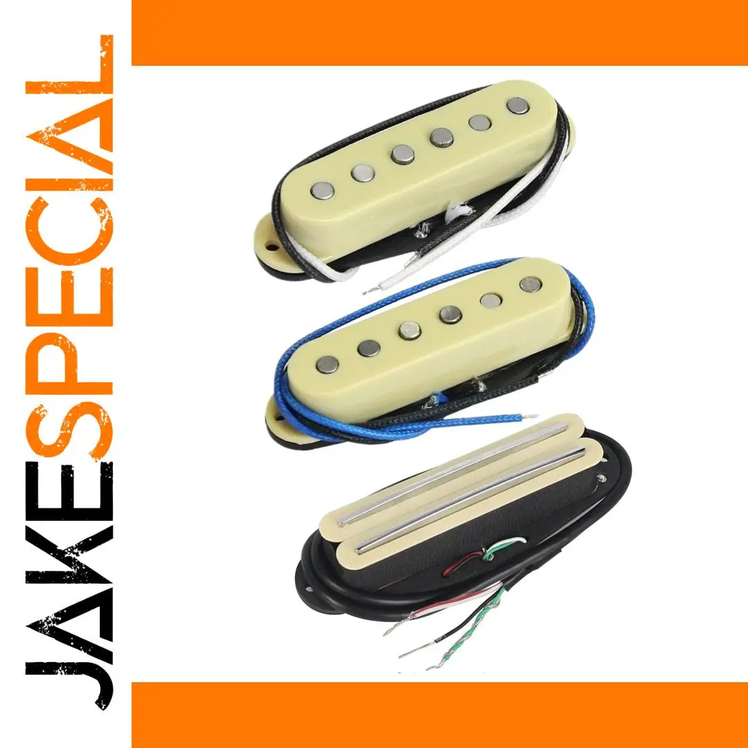 Vintage Cream Alnico 5 SSS Guitar Pickups Set 1 Vintage Cream Alnico 5 SSS Guitar Pickups Set